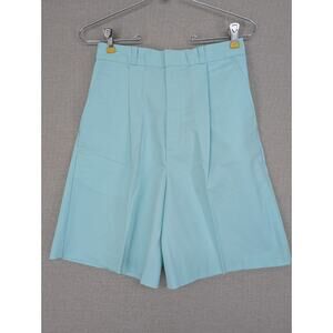 Vintage Cheryl Tiegs Shorts Size 8 High Waisted USA Light Turquoise -0925F132